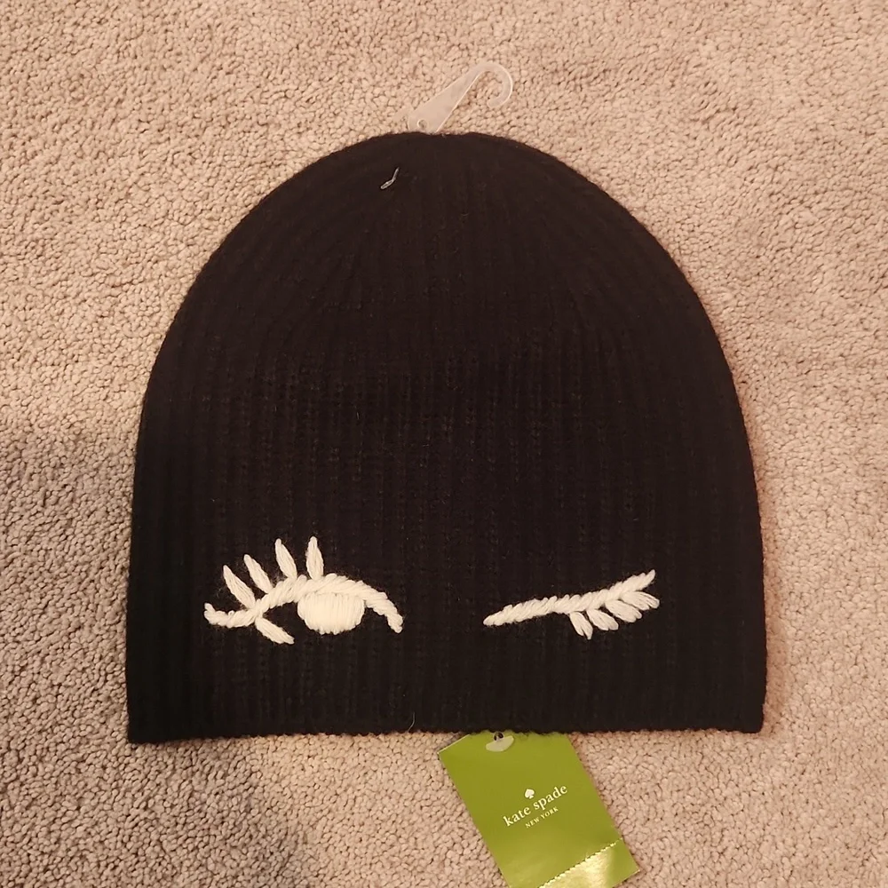 Kate Spade New York Winking Beanie, NWT